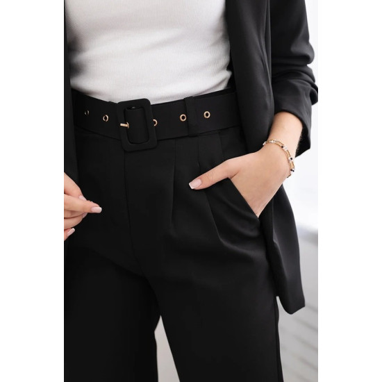 Elegantiškas moteriškas juodos spalvos komplektas Silva 23835 - Moterims Elegantiškas moteriškas juodos spalvos komplektas Silva 23835