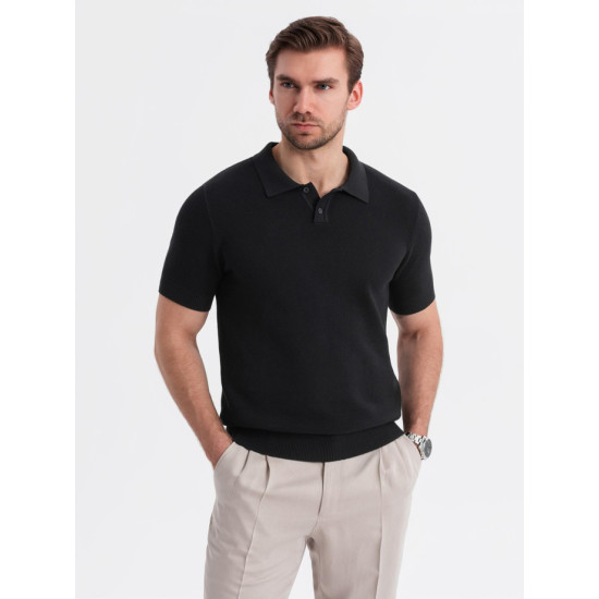 Vyriški juodos spalvos polo marškinėliai Swing V5 OM-POSS-0117