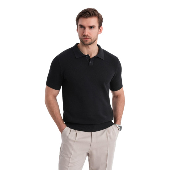 Vyriški juodos spalvos polo marškinėliai Swing V5 OM-POSS-0117