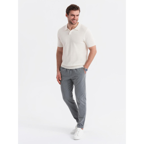 Vyriški baltos spalvos polo marškinėliai Swing V4 OM-POSS-0117 - Akcija Vyriški baltos spalvos polo marškinėliai Swing Marškinėliai
