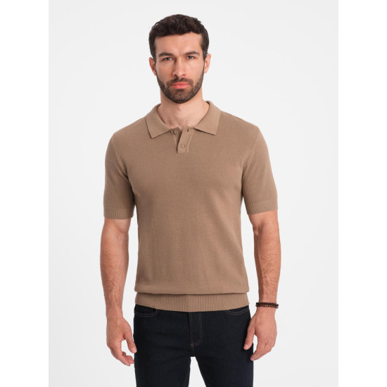 Vyriški rudos spalvos polo marškinėliai Swing V3 OM-POSS-0117