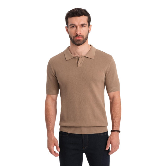 Vyriški rudos spalvos polo marškinėliai Swing V3 OM-POSS-0117