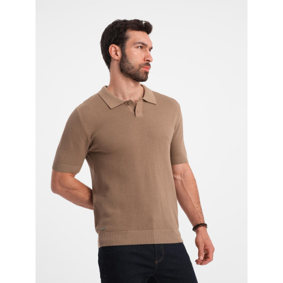 Vyriški rudos spalvos polo marškinėliai Swing V3 OM-POSS-0117