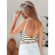 Moteriška rusva dryžuota glaustinukė Strip RY2899 - Moterims Moteriška rusva dryžuota glaustinukė Strip RY2899