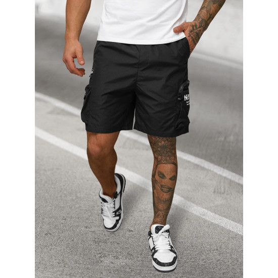 Juodos spalvos šortai New York JS/27K6539/3