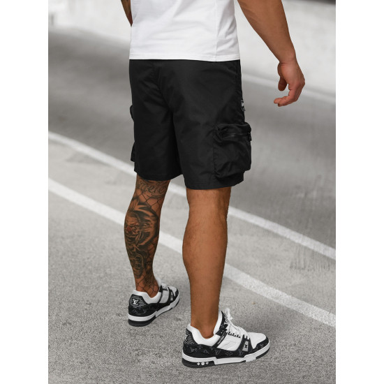 Juodos spalvos šortai New York JS/27K6539/3
