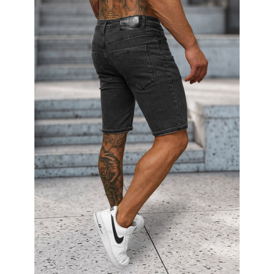 Męskie czarne spodenki jeansowe Dovi NB/MP0315N