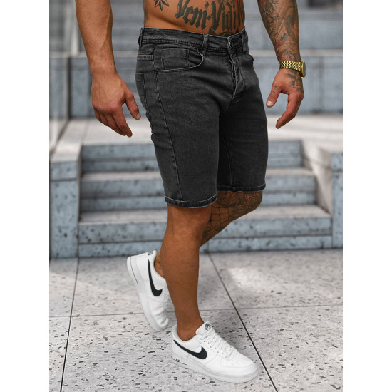 Męskie czarne spodenki jeansowe Dovi NB/MP0315N