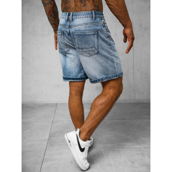 Vyriški šviesiai mėlyni džinsiniai šortai Akel O/JD-2443K