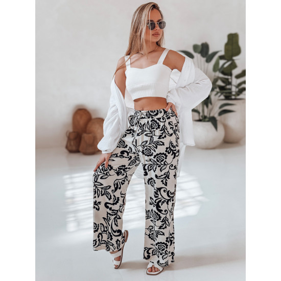 Moteriškos juodos kelnės Flower UY2658