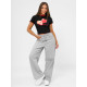 Moteriški juodi marškinėliai Strawberry JS/R62639 - Marškinėliai Moteriški juodi marškinėliai Strawberry JS/R62639