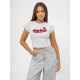 Moteriški pilki marškinėliai Cherry JS/R62744 - Marškinėliai Moteriški pilki marškinėliai Cherry JS/R62744