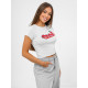 Moteriški pilki marškinėliai Cherry JS/R62744 - Marškinėliai Moteriški pilki marškinėliai Cherry JS/R62744