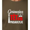 Chaki marškinėliai Geriausias tėtis pasaulyje (baltas) PK4007