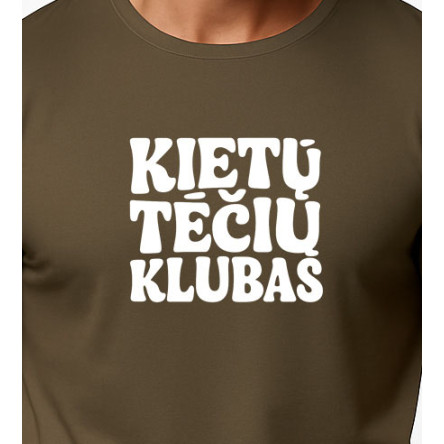 Vyriški chaki marškinėliai Kietas tėtis (baltas) PK4004