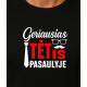 Black T-shirt Best Dad in the World (white) PK4007 - Notes for men Black T-shirt Best Dad in the World (white) PK4007