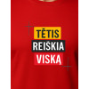 Raudoni marškinėliai Tėtis reiškia viską PK4008