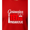 Raudoni marškinėliai Geriausias tėtis pasaulyje (baltas) PK4007