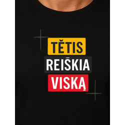Juodi marškinėliai Tėtis reiškia viską