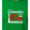 Žali marškinėliai Geriausias tėtis pasaulyje (baltas) PK4007