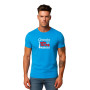 Blue T-shirt Best Dad in the World (white)