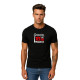 Black T-shirt Best Dad in the World (white) PK4007 - Notes for men Black T-shirt Best Dad in the World (white) PK4007