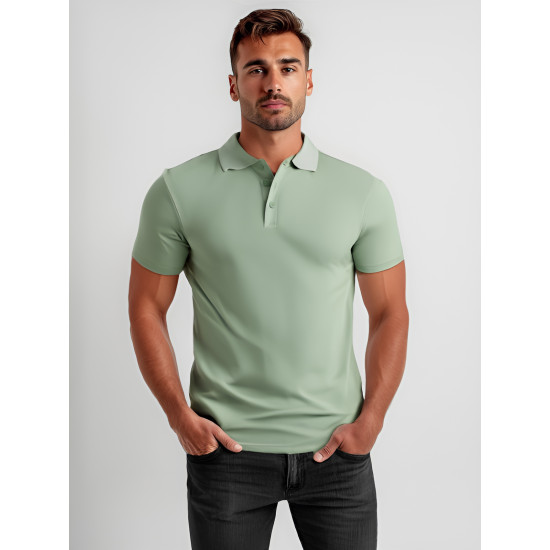 Vyriški mėtiniai polo marškinėliai Casual JS/8T80 - Marškinėliai Vyriški mėtiniai polo marškinėliai Casual JS/8T80