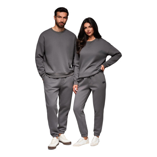 Unisex laisvalaikio kostiumas pilkos spalvos Couple Sportiniai kostiumai
