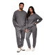 Unisex laisvalaikio kostiumas pilkos spalvos Couple Sportiniai kostiumai
