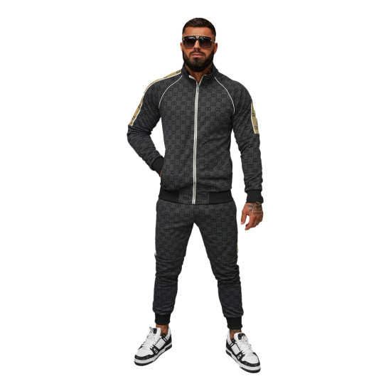 Vyriškas juodas sportinio kostiumo komplektas Design O/FF5110AB - Vyrams Vyriškas juodas sportinio kostiumo komplektas Design O/FF5110AB