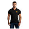 Men's black polo shirt Heart