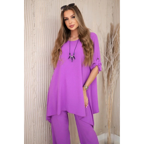 Moteriškas violetinės spalvos komplektas Elis 30924