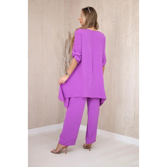 Moteriškas violetinės spalvos komplektas Elis 30924