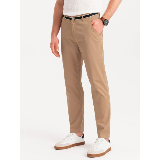 Vyriškos rusvos spalvos kelnės Adam V5 OM-PACP-0118 - Kelnės Vyriškos rusvos spalvos kelnės Adam V5 OM-PACP-0118