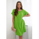 Green dress with pockets Safira 28185 - For women Green dress with pockets Safira 28185