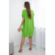 Green dress with pockets Safira 28185 - For women Green dress with pockets Safira 28185