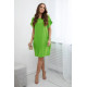 Green dress with pockets Safira 28185 - For women Green dress with pockets Safira 28185