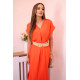 Moteriška oranžinė suknelė su diržu Amber 29551