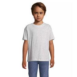 Vaikiški unisex šviesiai pilkos spalvos marškinėliai Kids