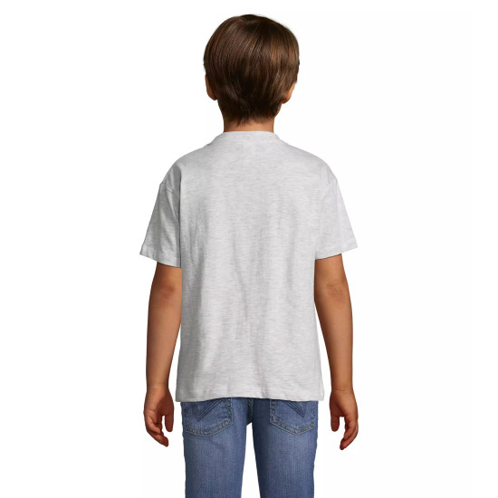 Vaikiški unisex šviesiai pilkos spalvos marškinėliai Kids KIDS11970 - Marškinėliai Vaikiški unisex šviesiai pilkos spalvos marškinėliai Kids KIDS11970