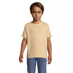 Vaikiški unisex rusvos spalvos marškinėliai Kids
