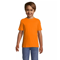 Vaikiški unisex oranžinės spalvos marškinėliai Kids