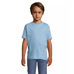 Vaikiški unisex šviesiai mėlyni marškinėliai Kids