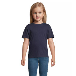 Vaikiški unisex tamsiai mėlynos spalvos marškinėliai Kids