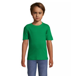 Vaikiški unisex tamsiai žali marškinėliai Kids