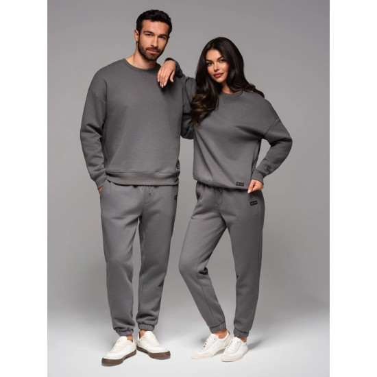 Unisex laisvalaikio tamsiai pilkos kelnės Argan V18 OU-PSBC-0100