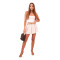 Laskostetut hame-shortsit beige Arnita