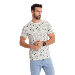 Vyriški baltos spalvos marškinėliai Authentic