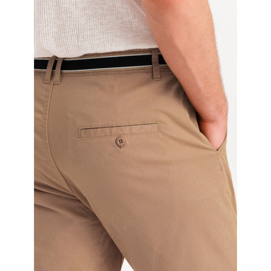 Vyriškos rusvos spalvos kelnės Adam V5 OM-PACP-0118 - Kelnės Vyriškos rusvos spalvos kelnės Adam V5 OM-PACP-0118