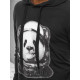 Vyriškas juodas džemperis Panda BX5130 - Vyriški džemperiai Vyriškas juodas džemperis Panda BX5130